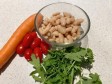 fagioli con carote e rucola