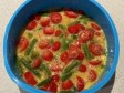 frittata di fagiolini e pomodorini