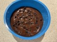 tortino banana, cacao e gocce in friggitrice