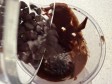 tortino banana, cacao e gocce in friggitrice
