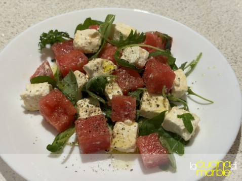 insalata feta, cocomero e rucola insalata feta, cocomero e rucola