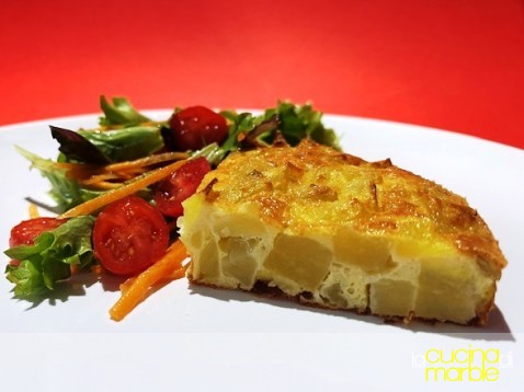 non frittata di patate light in friggitrice non frittata di patate light in friggitrice
