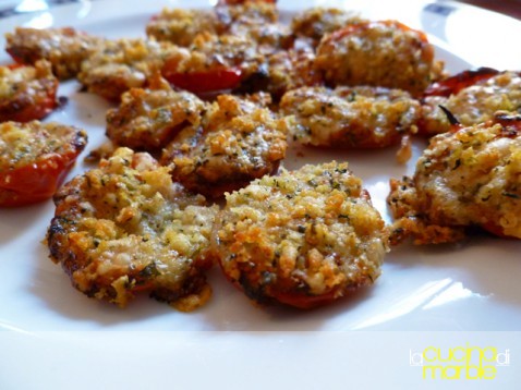 pomodorini gratinati pomodorini gratinati