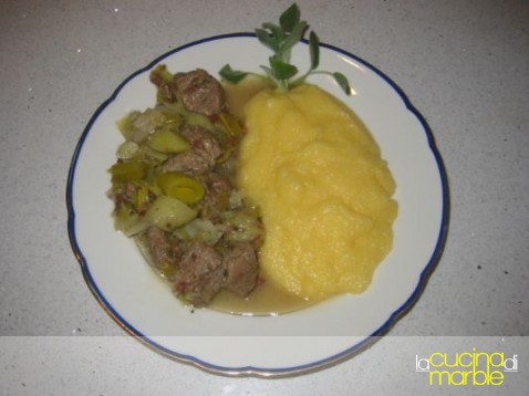 spezzatino con i porri